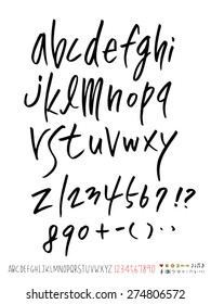 Handwritten alphabet / vector - calligraphy