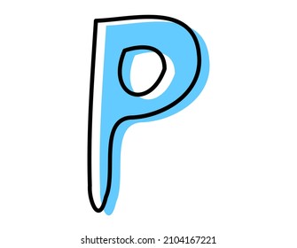 Handwritten alphabet. Vector. Illustration. Lowercase letters .