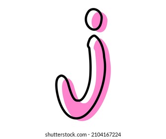 Handwritten alphabet. Vector. Illustration. Lowercase letters .