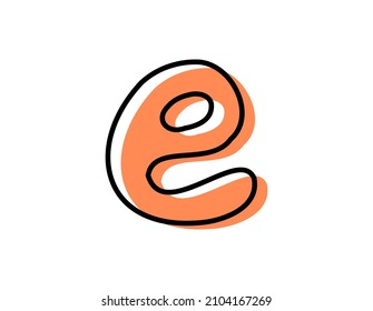 Handwritten alphabet. Vector. Illustration. Lowercase letters .