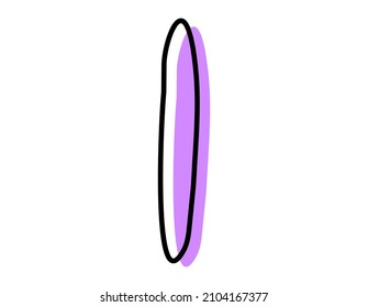 Handwritten alphabet. Vector. Illustration. Lowercase letters .