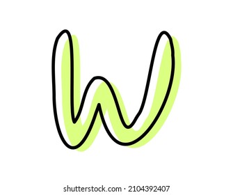 Handgeschriebenes Alphabet. Vektorgrafik. Illustration. Kleinbuchstaben.