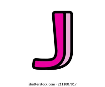 Handwritten alphabet. Vector. Illustration. Uppercase  letter .