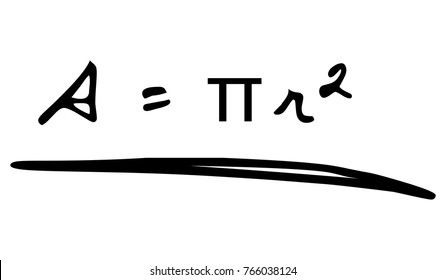  Handwritten Area of Circle Formula 