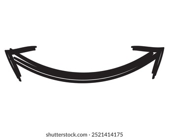 Handwritten black double-headed arrow illustration