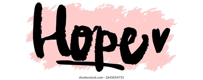 Handwritten black graffiti name “Hope” with pink splatter background. Feminine and bold tag art perfect for digital stickers, fashion prints, and urban graffiti-style design.