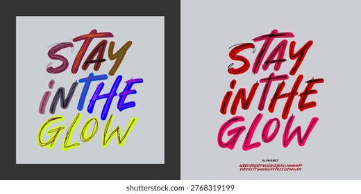 Handwritten brush alphabet vector featuring expressive marker lettering with sketch-style strokes and modern typography aesthetics. Includes uppercase letters, lowercase letters, and numbers in a creative display font style. Perfect for posters, social media graphics, branding, apparel designs, quotes, invitations, packaging, and artistic typography projects.