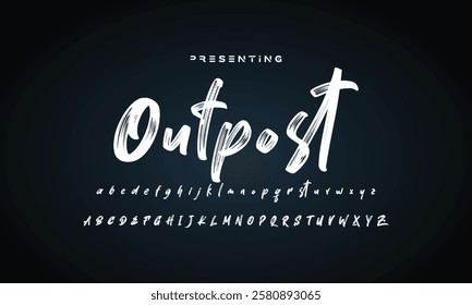  Handwritten Brush font for lettering quotes. Hand drawn brush style modern calligraphy.