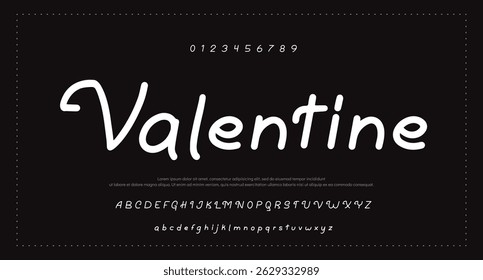Handwritten Brush font for lettering quotes. Hand drawn brush style modern calligraphy. 