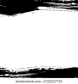 Handwritten brush stroke background illustration with margins