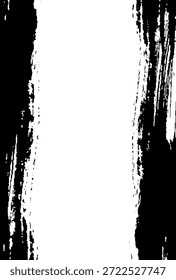 Ilustración de fondo de trazo de pincel escrito a mano con márgenes