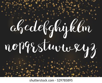 Handwritten brush style modern calligraphy cursive typeface. Brush font
