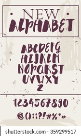 Handwritten calligraphic font. Modern brush lettering. Isolated.