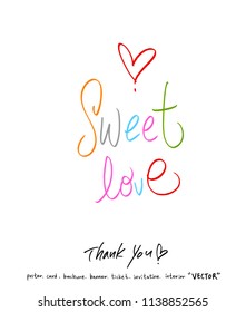 Handwritten calligraphy / anniversary greeting - vector