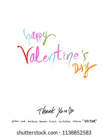 Handwritten calligraphy / anniversary greeting - vector