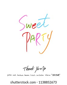 Handwritten calligraphy / anniversary greeting - vector