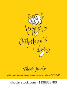 Handwritten calligraphy / anniversary greeting - vector