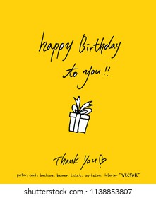 Handwritten calligraphy / anniversary greeting - vector