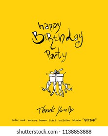 Handwritten calligraphy / anniversary greeting - vector