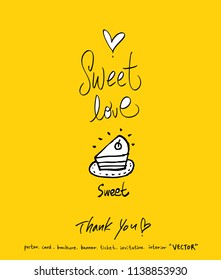 Handwritten calligraphy / anniversary greeting - vector