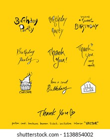 Handwritten calligraphy / anniversary greeting - vector
