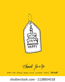 Handwritten calligraphy / anniversary greeting - vector