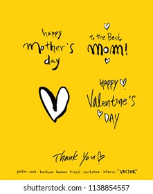 Handwritten calligraphy / anniversary greeting - vector