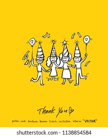 Handwritten calligraphy / anniversary greeting - vector