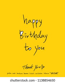 Handwritten calligraphy / anniversary greeting - vector