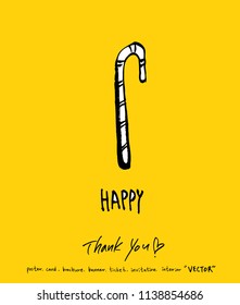 Handwritten calligraphy / anniversary greeting - vector