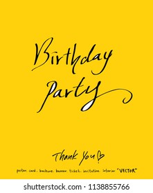 Handwritten calligraphy / anniversary greeting - vector