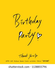 Handwritten calligraphy / anniversary greeting - vector