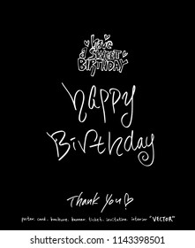 Handwritten calligraphy / anniversary greeting - vector
