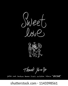 Handwritten calligraphy / anniversary greeting - vector