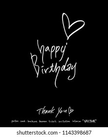 Handwritten calligraphy / anniversary greeting - vector