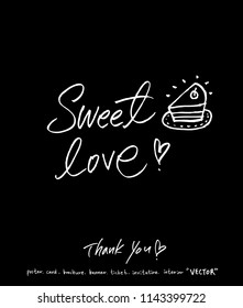 Handwritten calligraphy / anniversary greeting - vector