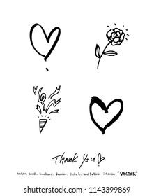 Handwritten calligraphy / anniversary greeting - vector