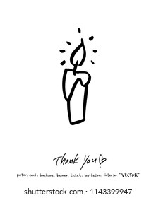 Handwritten calligraphy / anniversary greeting - vector