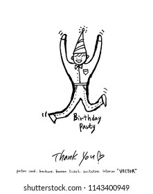 Handwritten calligraphy / anniversary greeting - vector