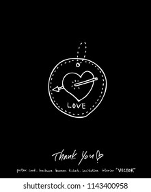 Handwritten calligraphy / anniversary greeting - vector