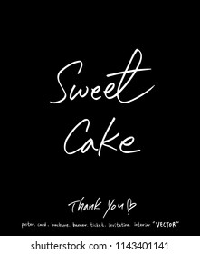 Handwritten calligraphy / anniversary greeting - vector