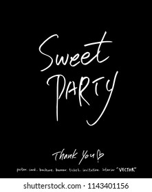 Handwritten calligraphy / anniversary greeting - vector