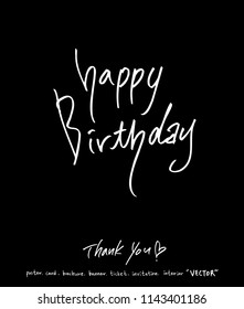 Handwritten calligraphy / anniversary greeting - vector