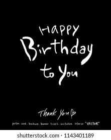 Handwritten calligraphy / anniversary greeting - vector