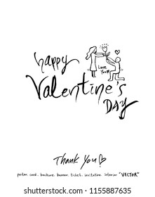 Handwritten calligraphy / anniversary greeting - vector