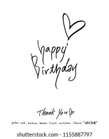 Handwritten calligraphy / anniversary greeting - vector