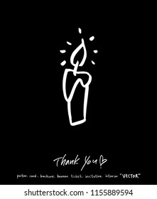 Handwritten calligraphy / anniversary greeting - vector