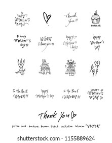 Handwritten calligraphy / anniversary greeting - vector