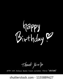 Handwritten calligraphy / anniversary greeting - vector