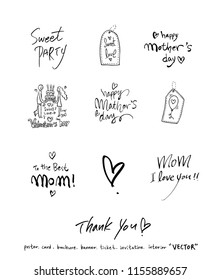 Handwritten calligraphy / anniversary greeting - vector